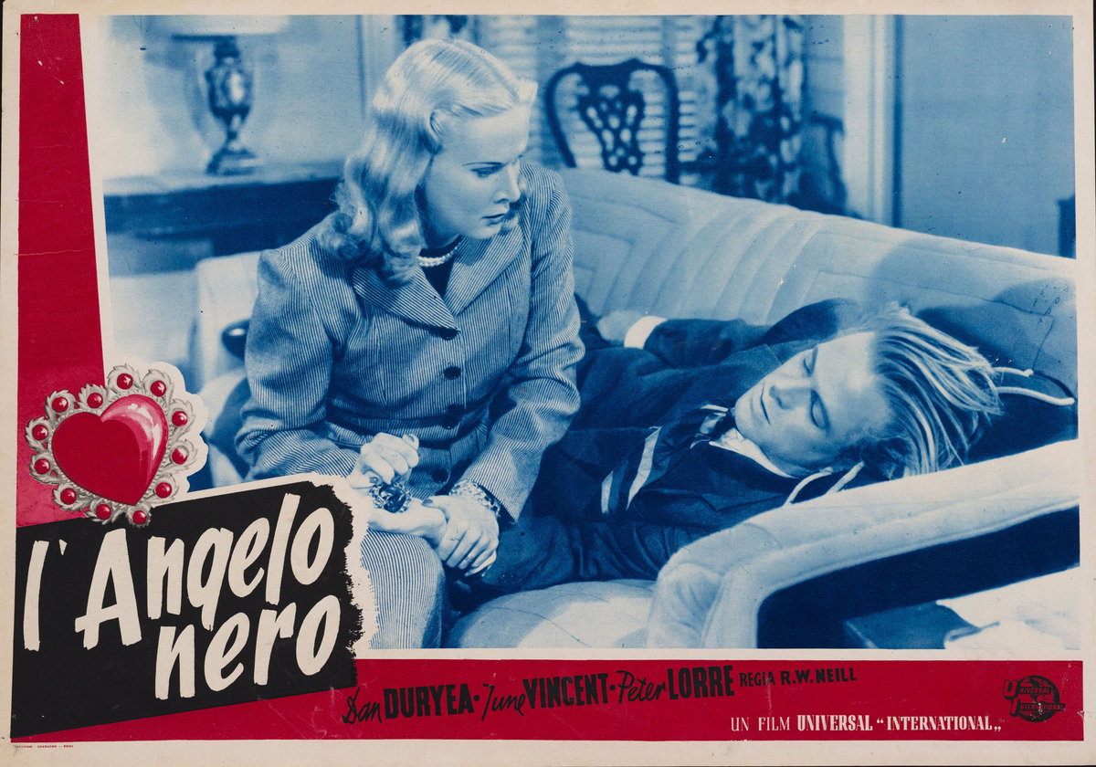 Fotobusta 5 per il film L'angelo nero (1946)