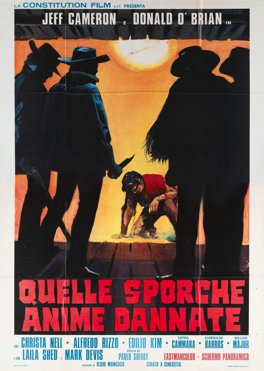 Quelle sporche anime dannate - Manifesto 1