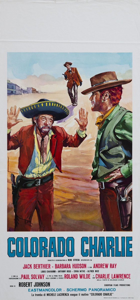 Locandina 2 per il film Colorado Charlie (1965), dipinto da Ezio Tarantelli