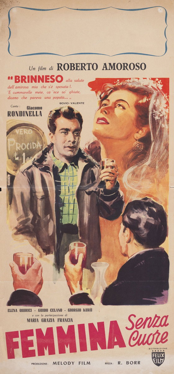Locandina 2 per il film Femmina Senza Cuore (1952), dipinto da Arnaldo De Amicis (Aldo)