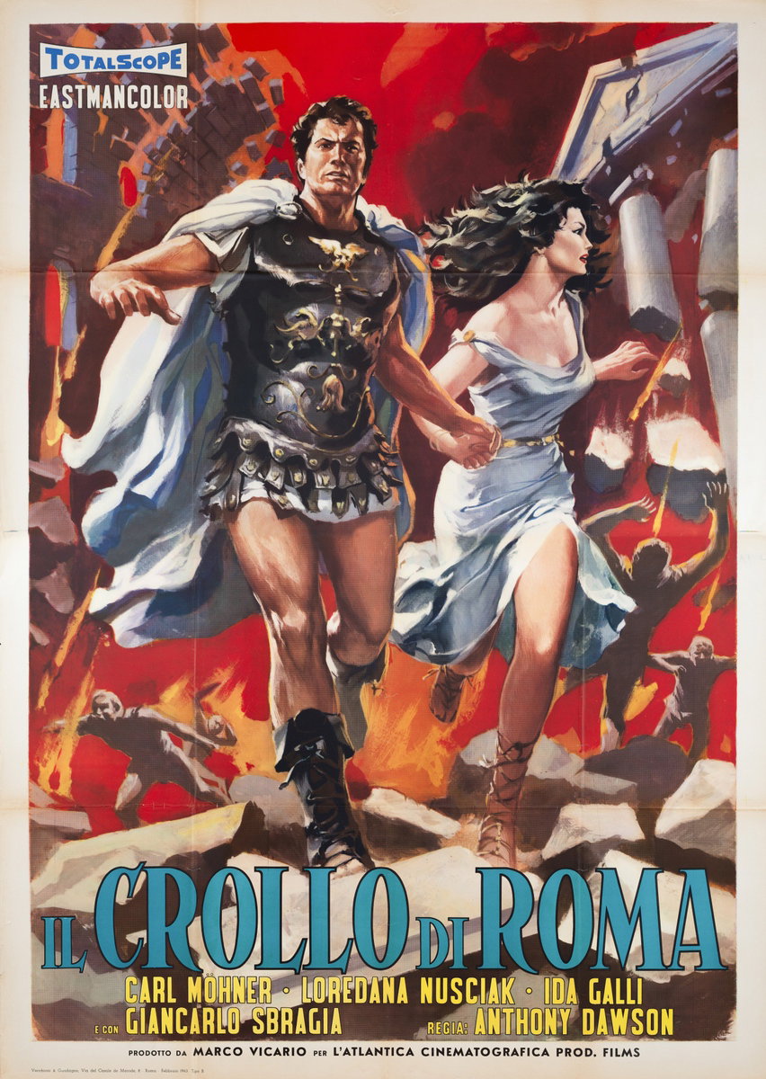 Manifesto 2 per il film Il crollo di Roma (1963)