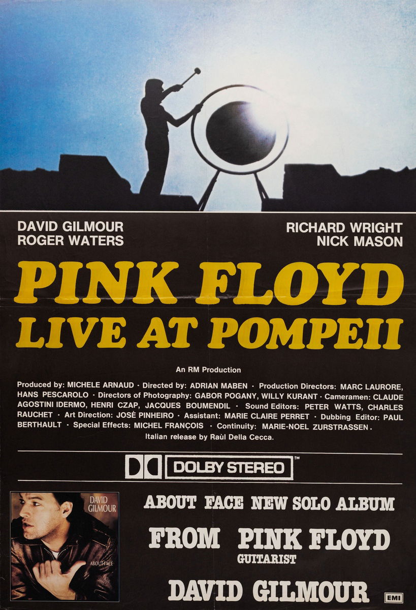 Pink Floyd a Pompei - Manifesto 1
