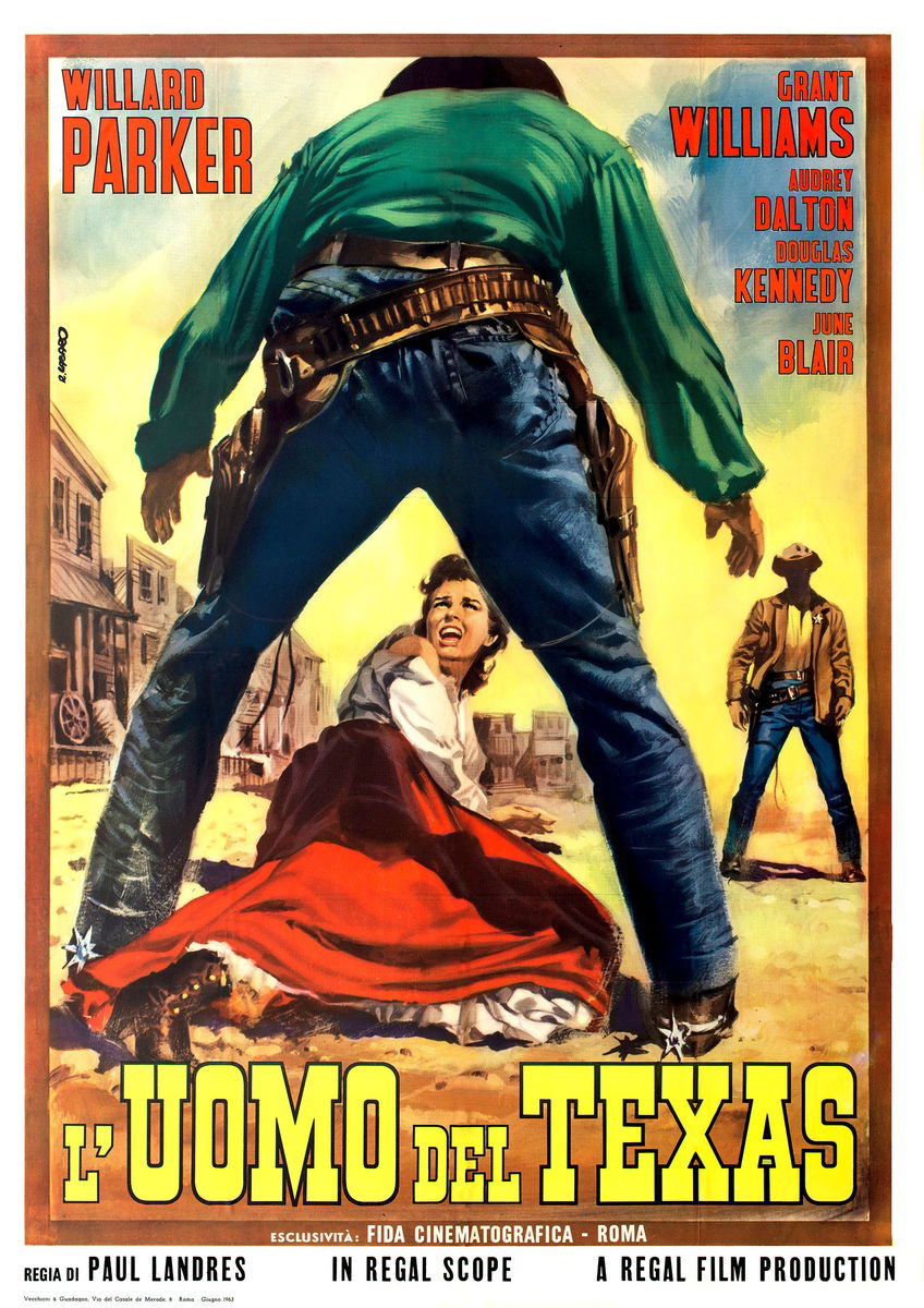 L'uomo del Texas - Manifesto 1