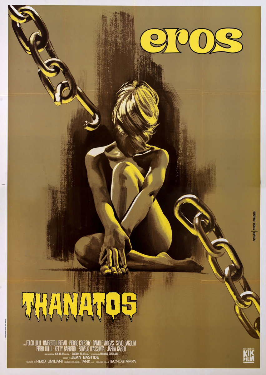 Manifesto 2 per il film Raptus (1969), dipinto da Mario Piovano