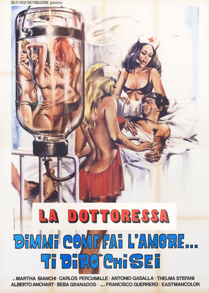 Manifesto 2 per il film La dottoressa (1974)