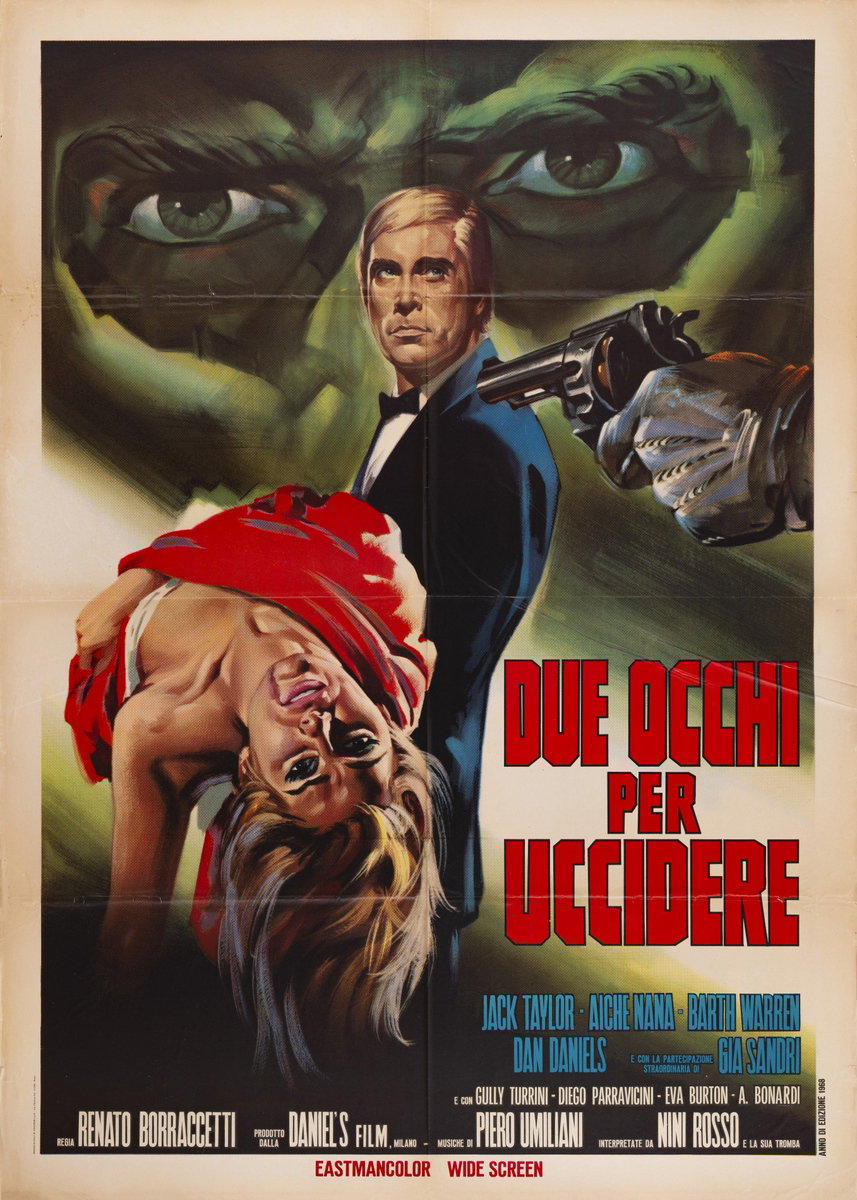 Manifesto 2 per il film Due occhi per uccidere (1968)