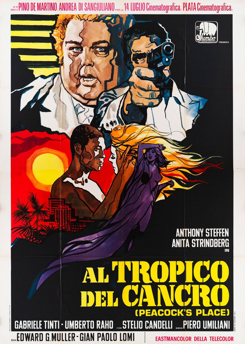 Manifesto 2 per il film Al tropico del cancro (1972), dipinto da Renato Casaro (Renè)