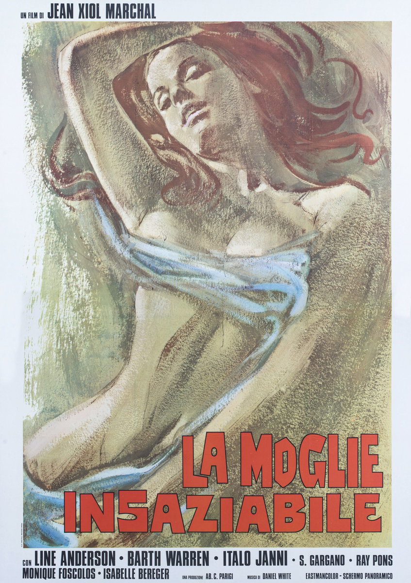 Manifesto 2 per il film La moglie insaziabile (1973)