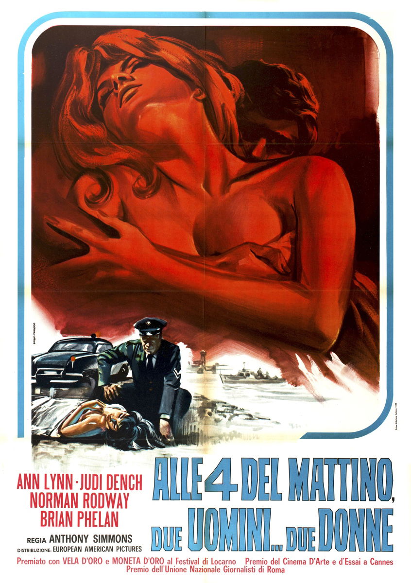 Alle 4 del mattino, due uomini... due donne - Manifesto 1