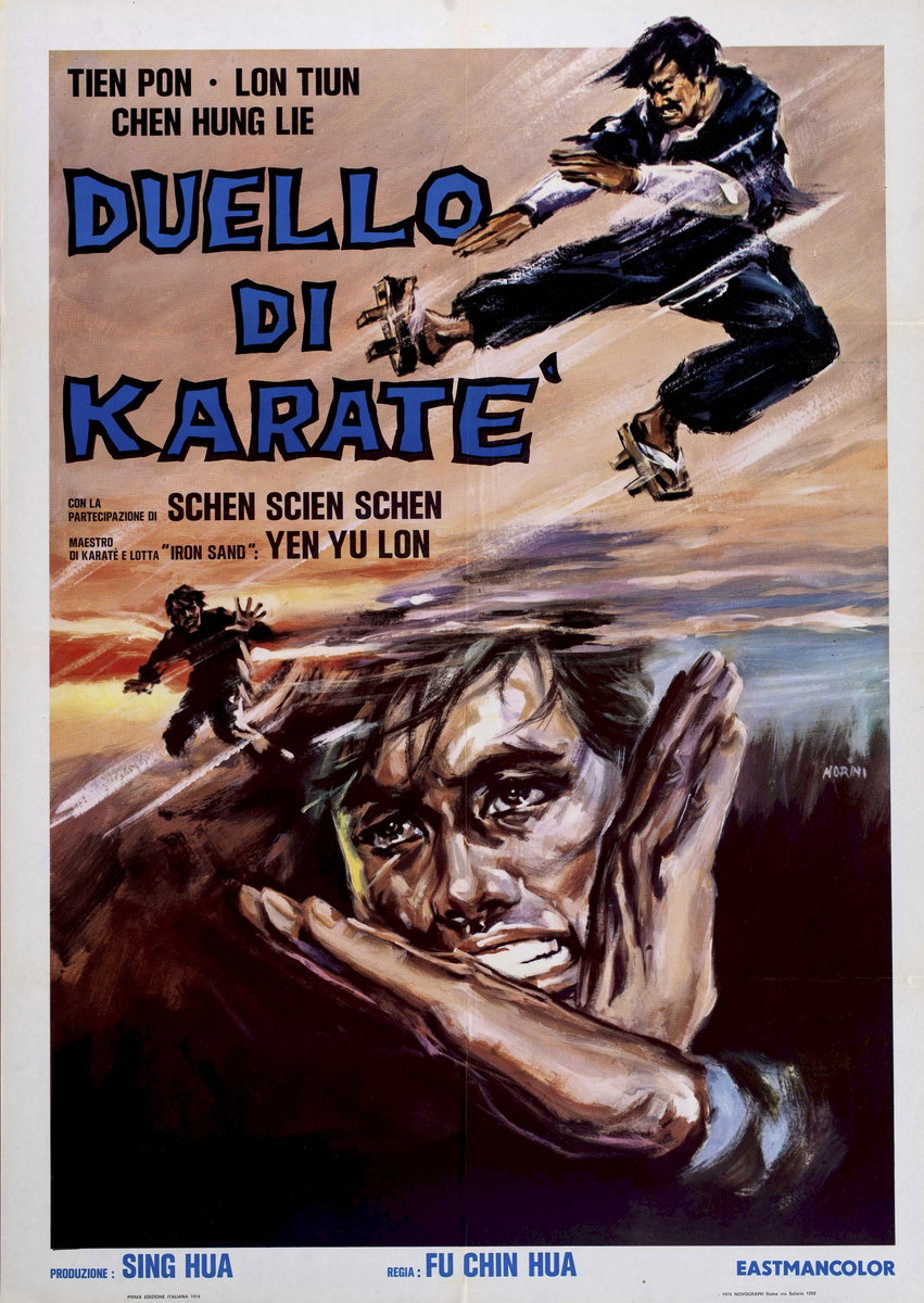 Manifesto 2 per il film I figli di Bruce Lee (1971), dipinto da Basilio Morini