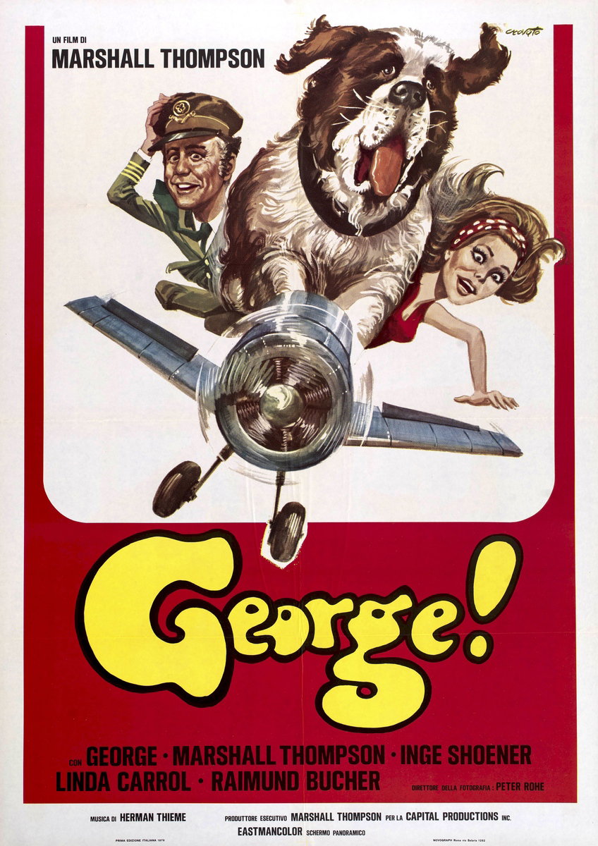 Manifesto 2 per il film George (1972), dipinto da Luciano Crovato