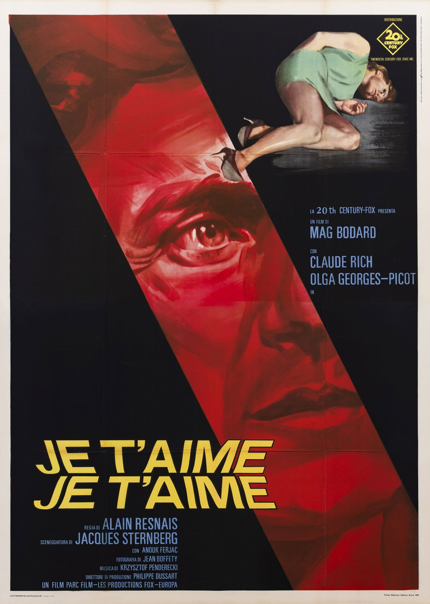 Poster 2 for the film Je T'Aime, Je T'Aime (1968)