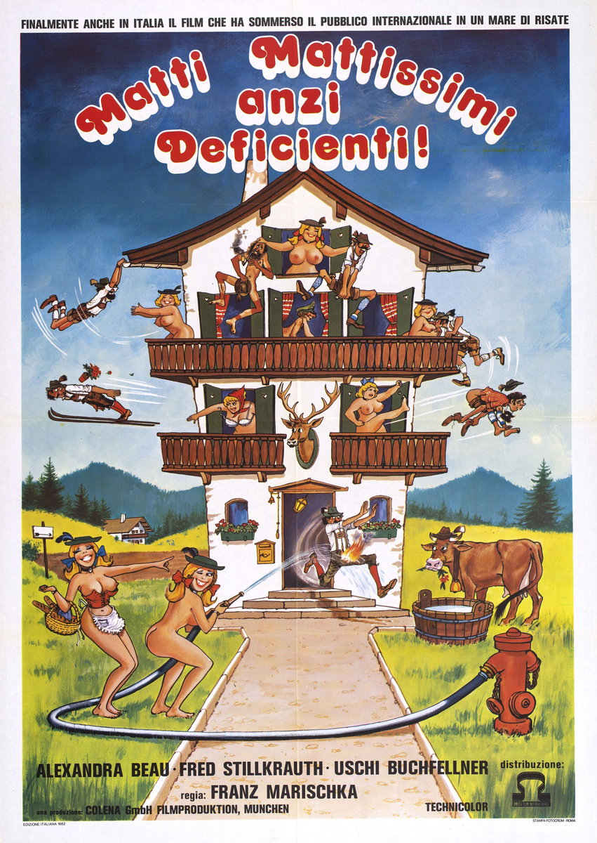 Manifesto 2 per il film Matti, mattissimi... anzi deficienti (1980)