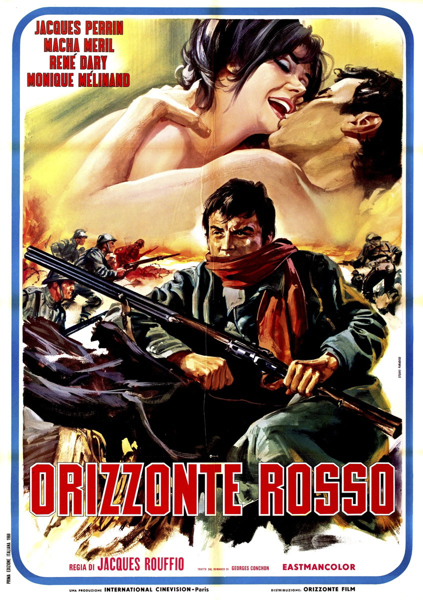 Manifesto 2 per il film Orizzonte rosso (1967), dipinto da Studio Paradiso