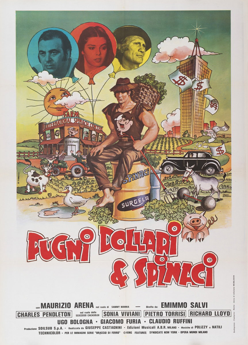 Manifesto 2 per il film Pugni dollari e spinaci (1978)