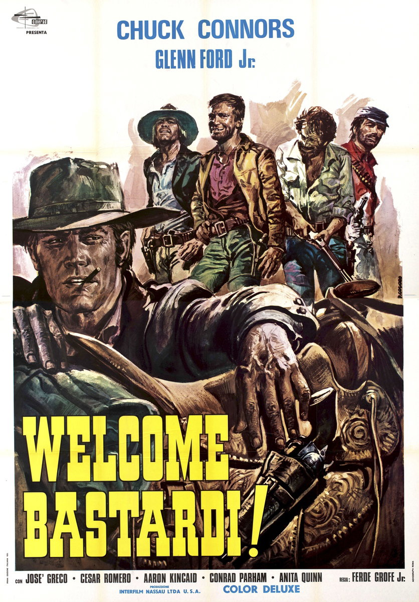 Manifesto 2 per il film Welcome bastardi! (1972), dipinto da Renato Casaro (Renè)