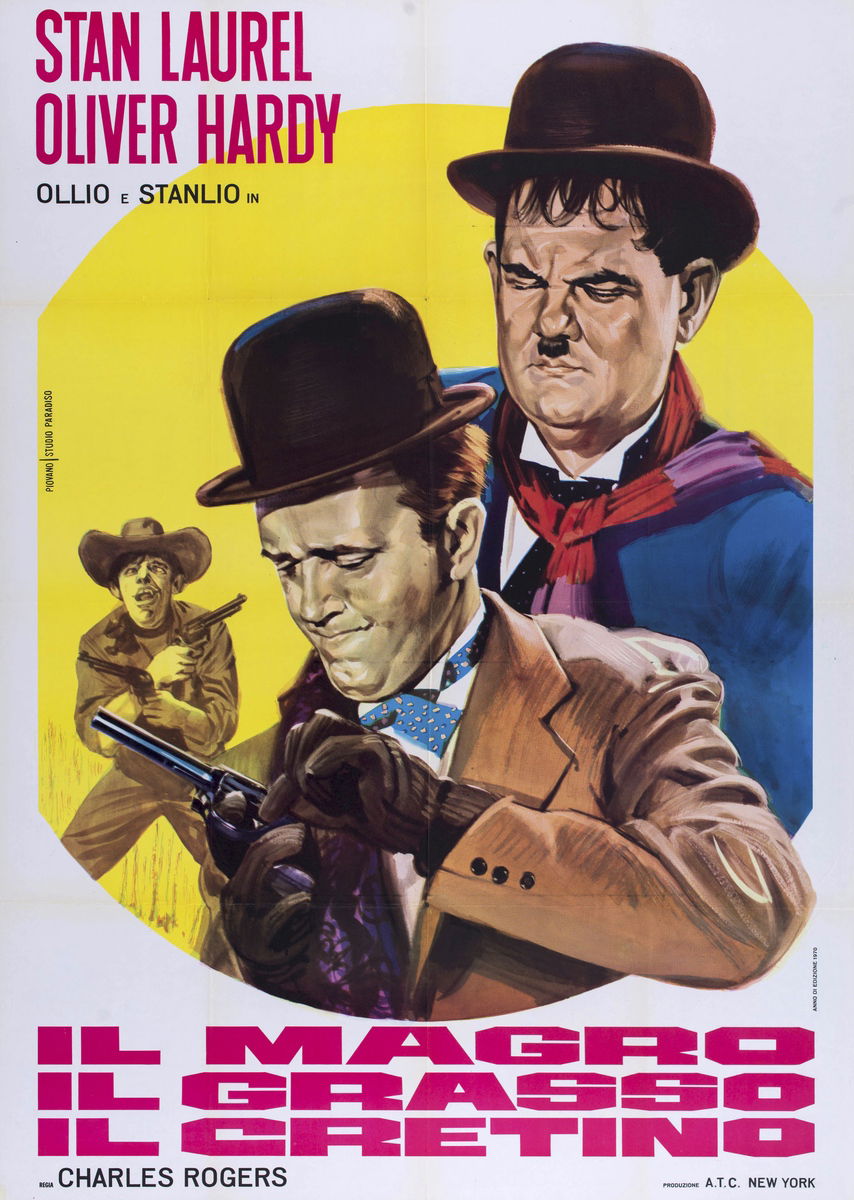 Il magro... il grasso... il cretino! - Manifesto 1