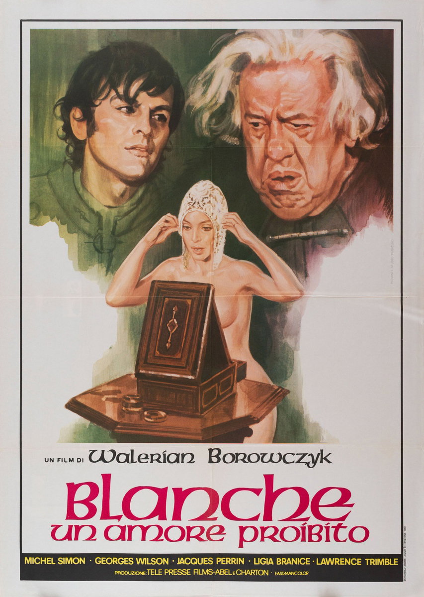 Poster 3 for the film Blanche (1972), painted by Mario Piovano