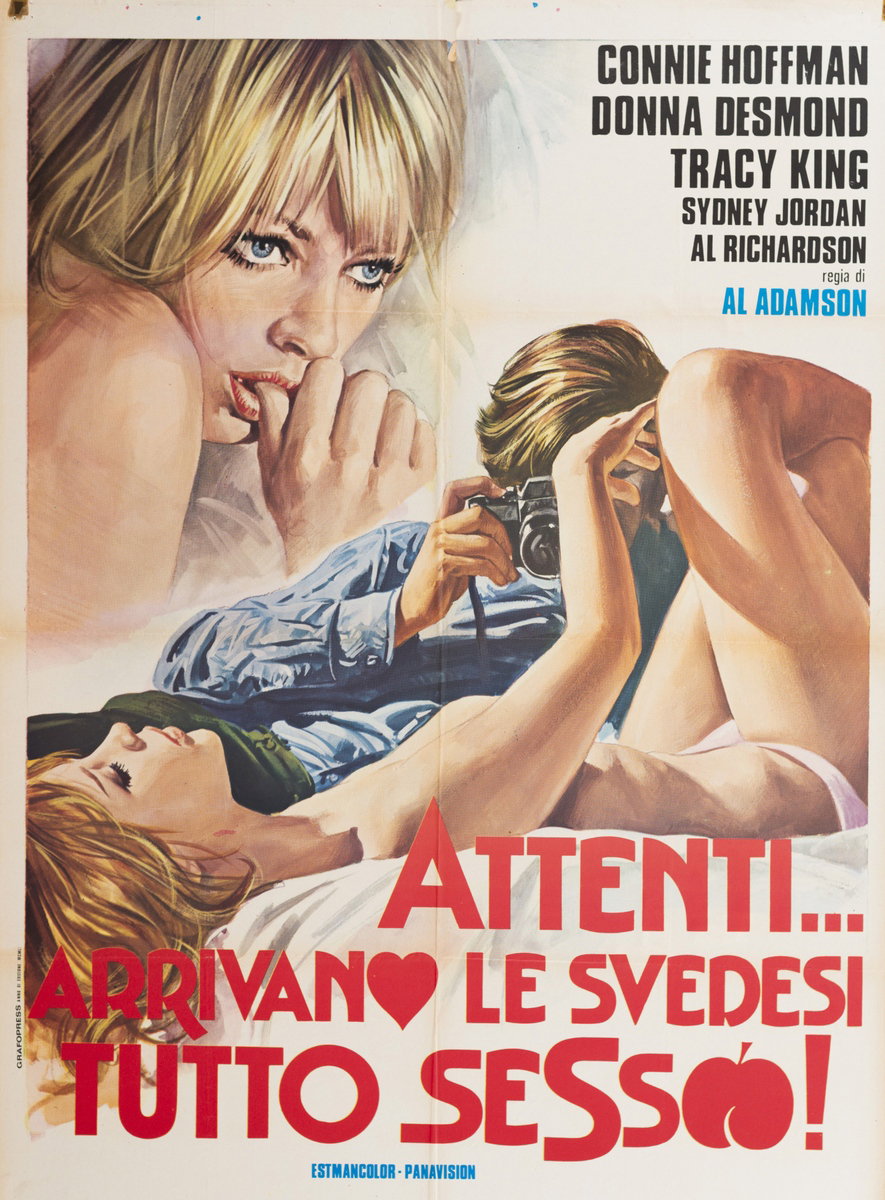 Manifesto 2 per il film Attenti... arrivano le svedesi tutto sesso! (1975)