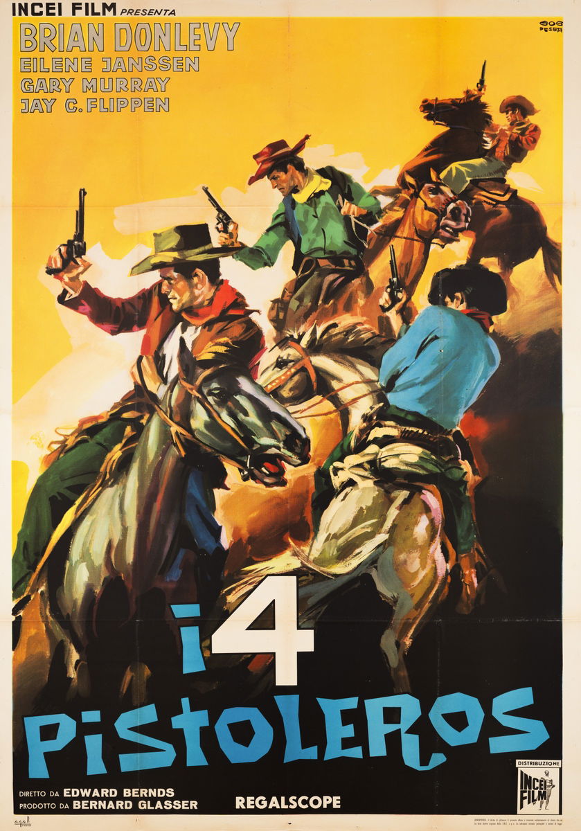 I quattro pistoleros - Manifesto 1