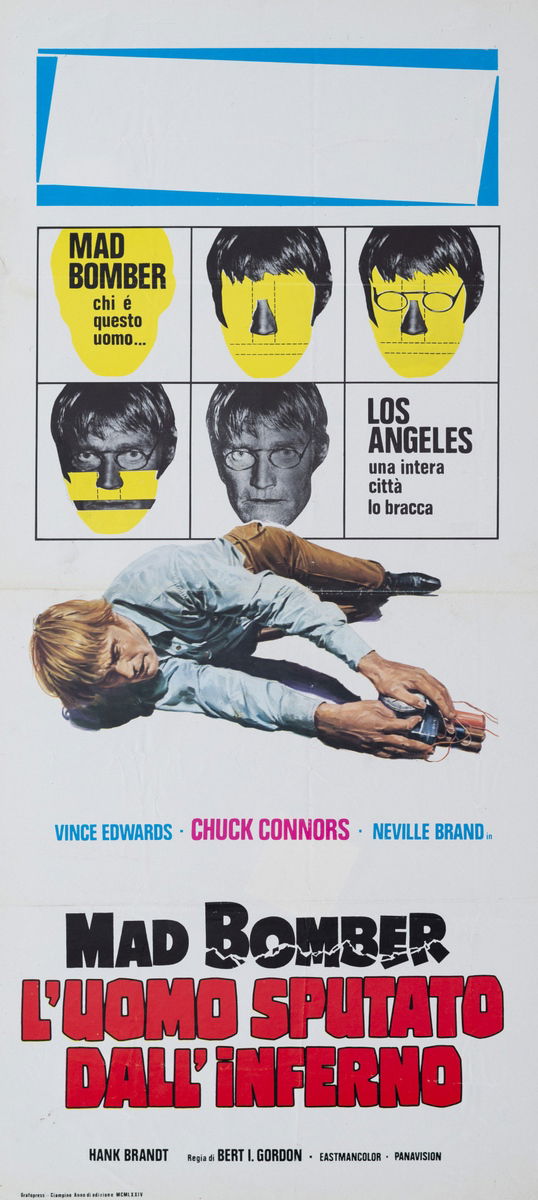 Mad Bomber - L'uomo sputato dall'inferno - Locandina 1