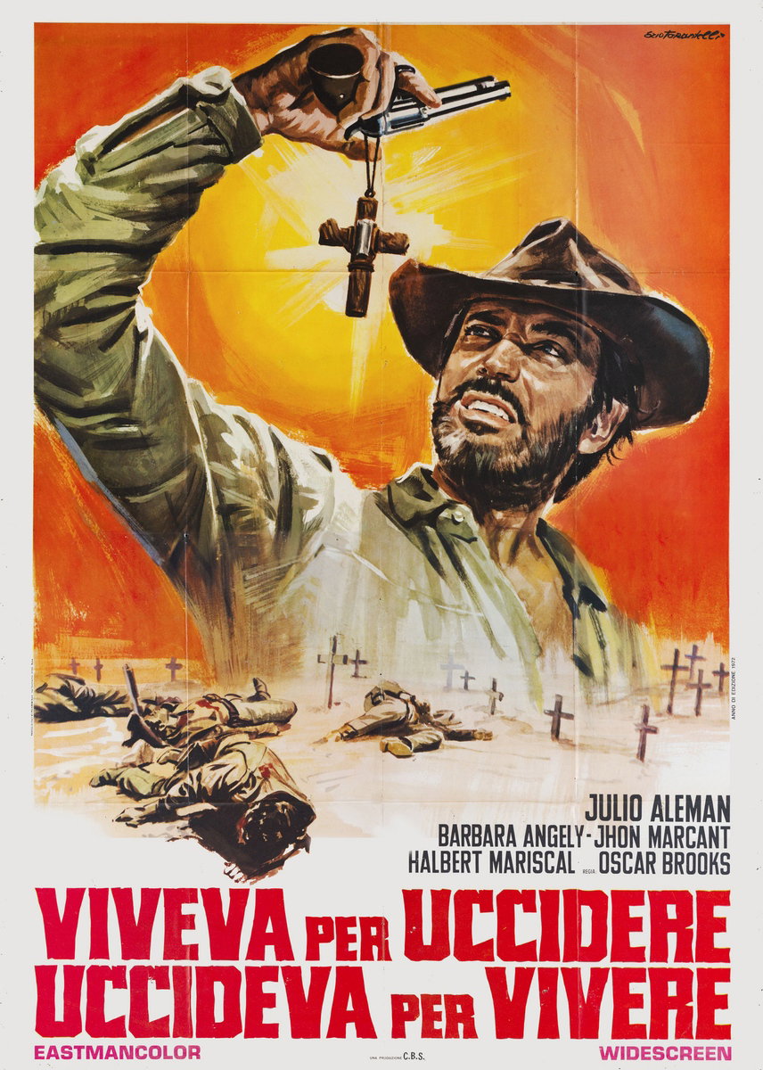 Poster 2 for the film El tunco Maclovio (1969), painted by Ezio Tarantelli
