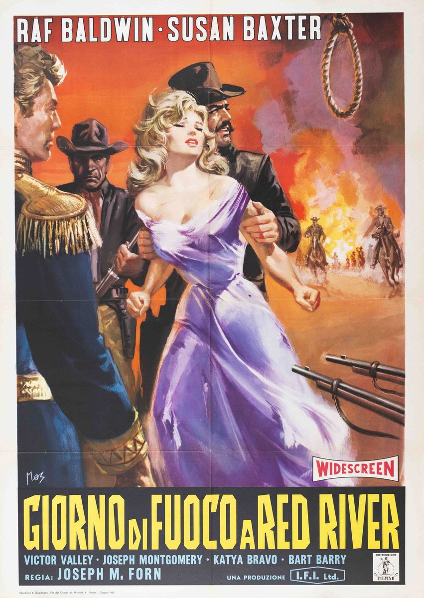 Giorno di fuoco a Red River - Manifesto 1