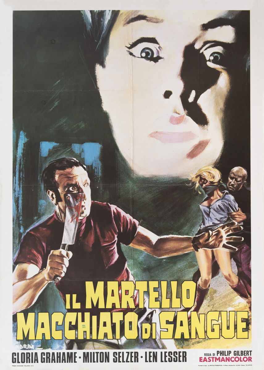 Il martello macchiato di sangue - Manifesto 1