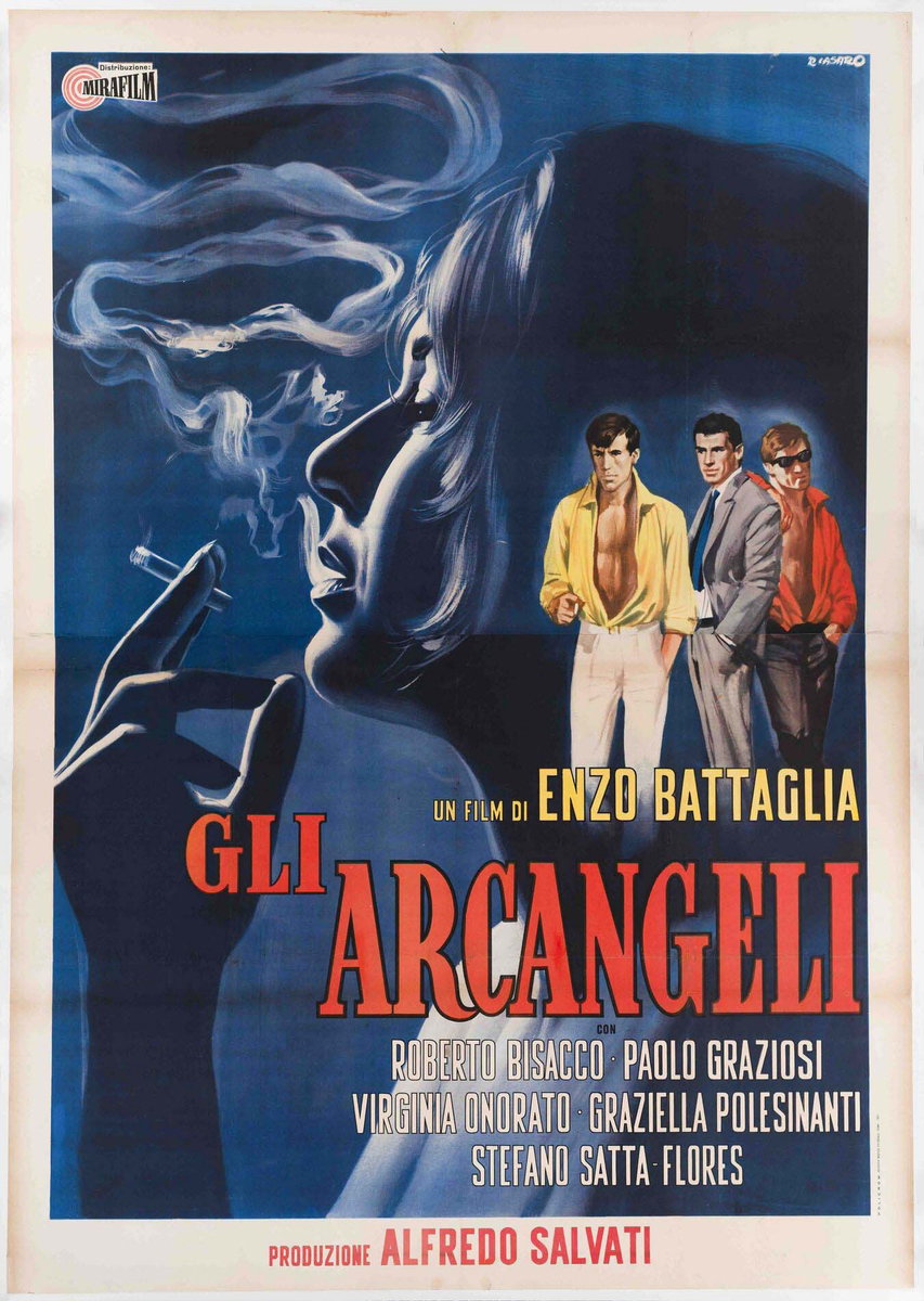 Poster 2 for the film The Archangels (1963), painted by Renato Casaro (Renè)