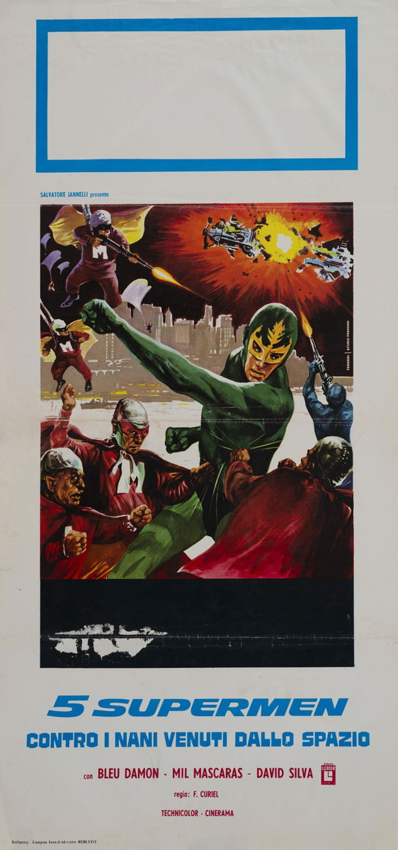5 Supermen contro i nani venuti dallo spazio - Locandina 1