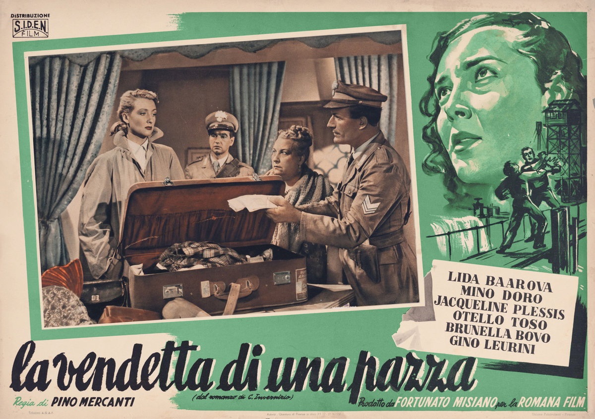 Fotobusta 3 per il film La vendetta di una pazza (1951)