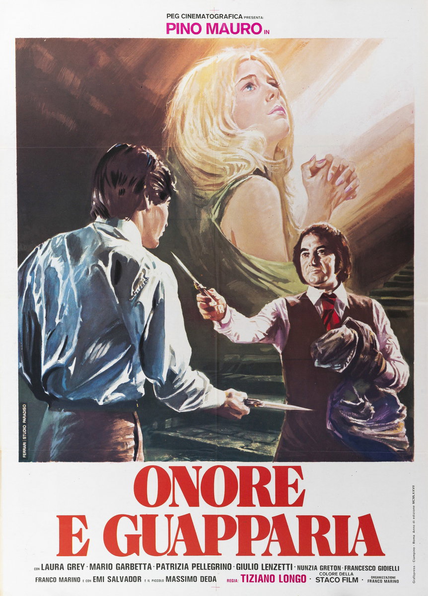 Poster 2 for the film Onore e guapparia (1977), painted by Mario Piovano