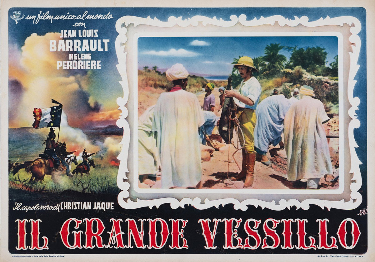 Fotobusta 2 per il film Il grande vessillo (1948), dipinto da Francesco Fiorenzi