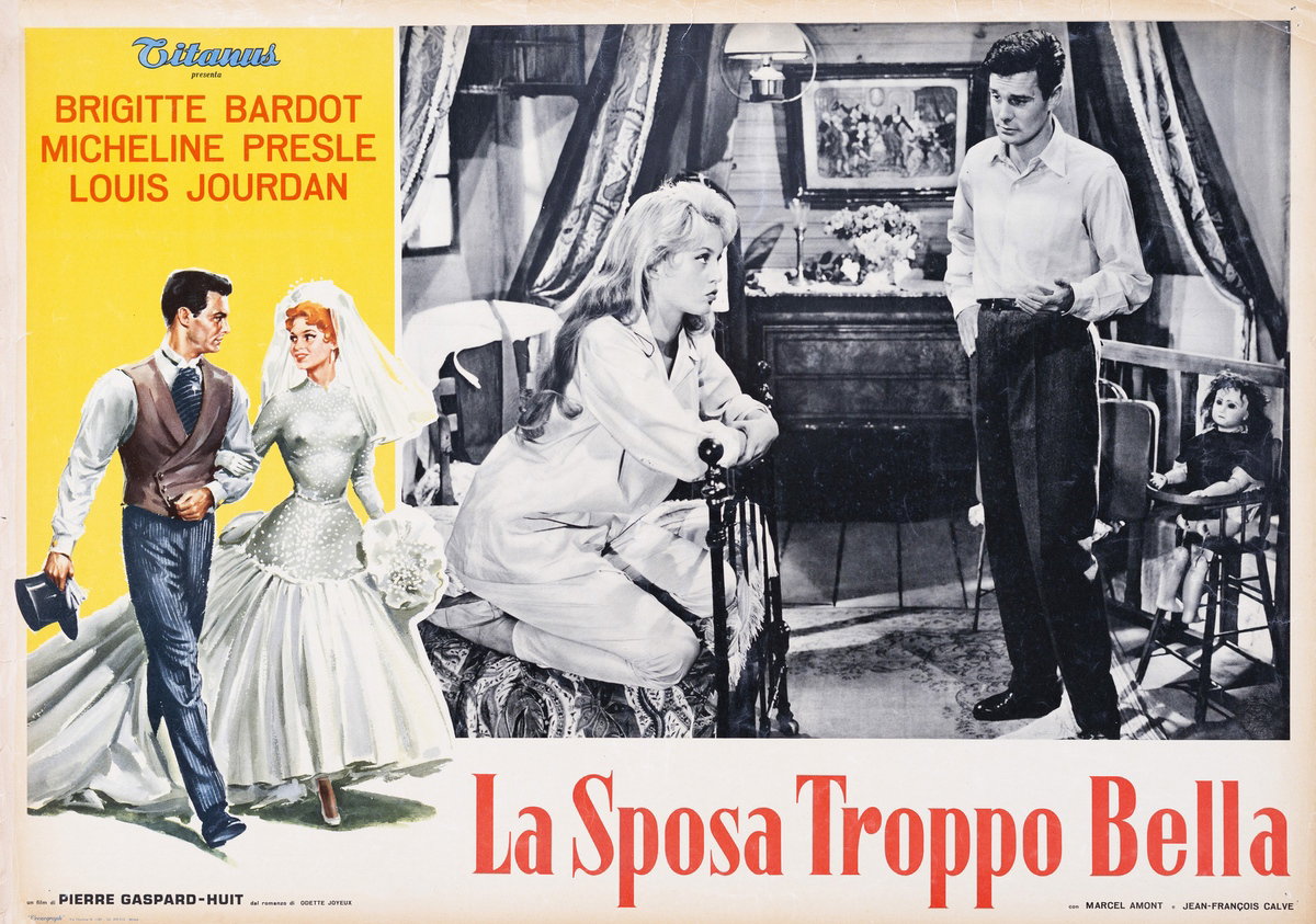 Fotobusta 2 per il film La sposa troppo bella (1956)