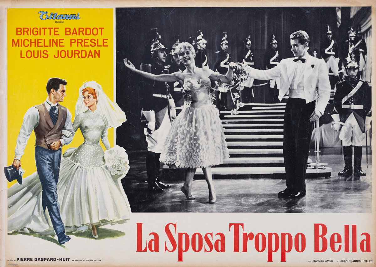 Fotobusta 3 per il film La sposa troppo bella (1956)