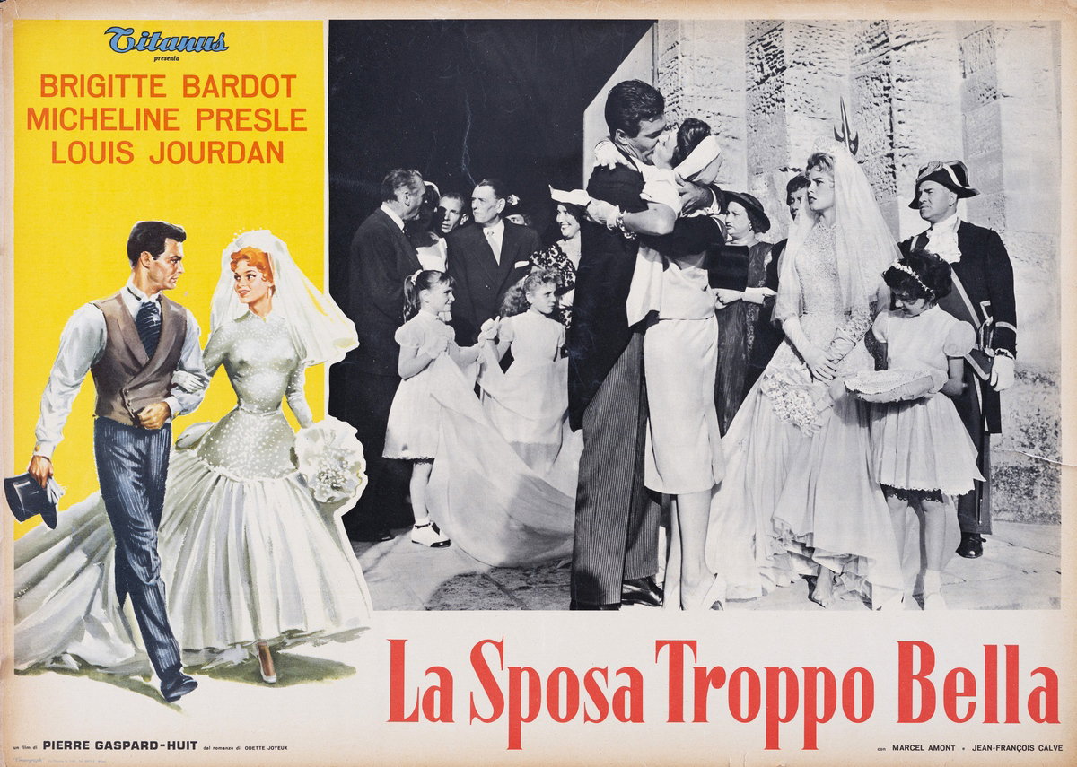 Fotobusta 6 per il film La sposa troppo bella (1956)