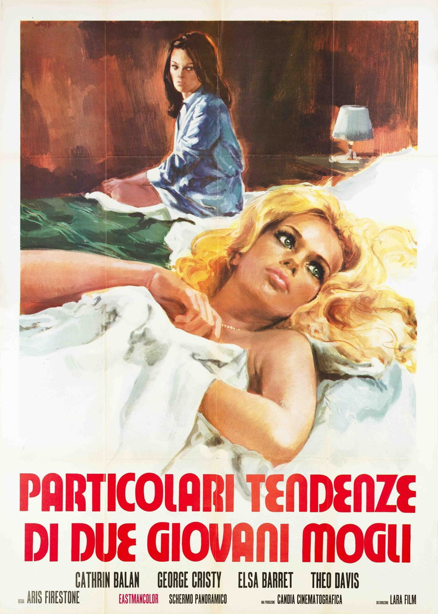 Manifesto 2 per il film Particolari tendenze di due giovani mogli (1972)