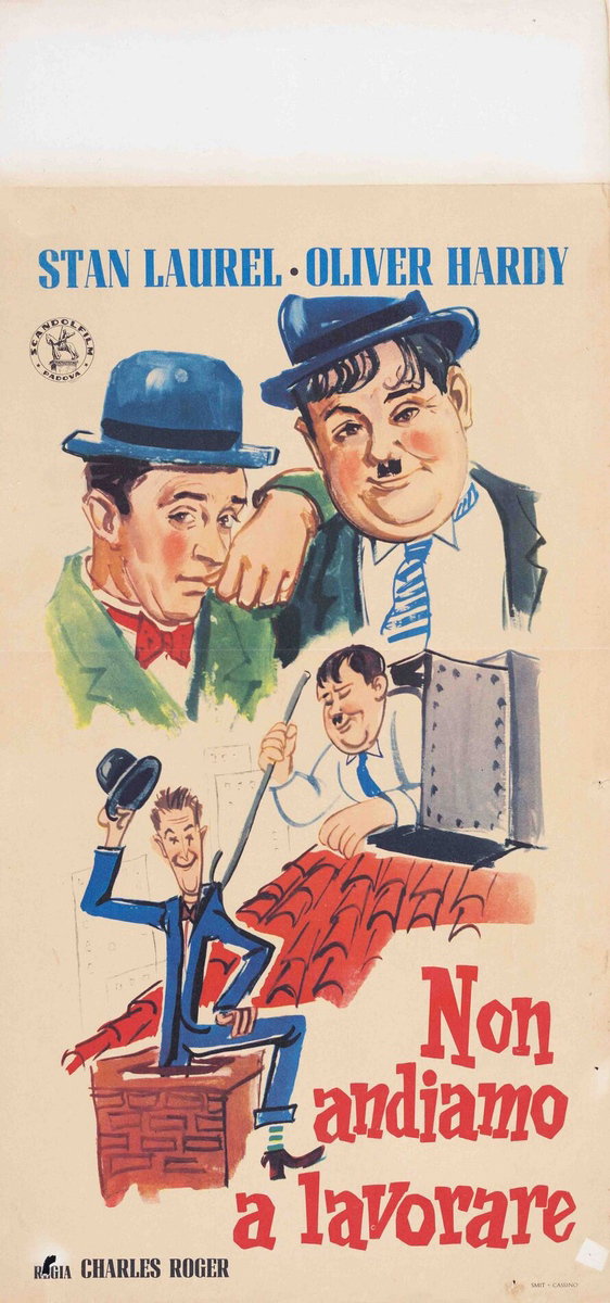 Stanlio e Ollio - Non andiamo a lavorare - Locandina 2