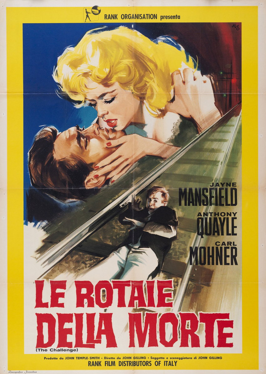 Poster 2 for the film The Challenge (1960), painted by Silvano Campeggi (Nano)