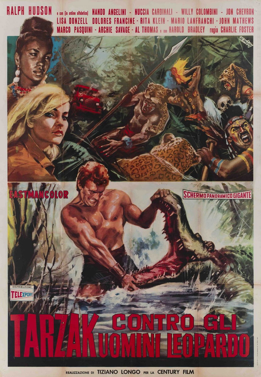 Tarzak contro gli uomini leopardo - Manifesto 1
