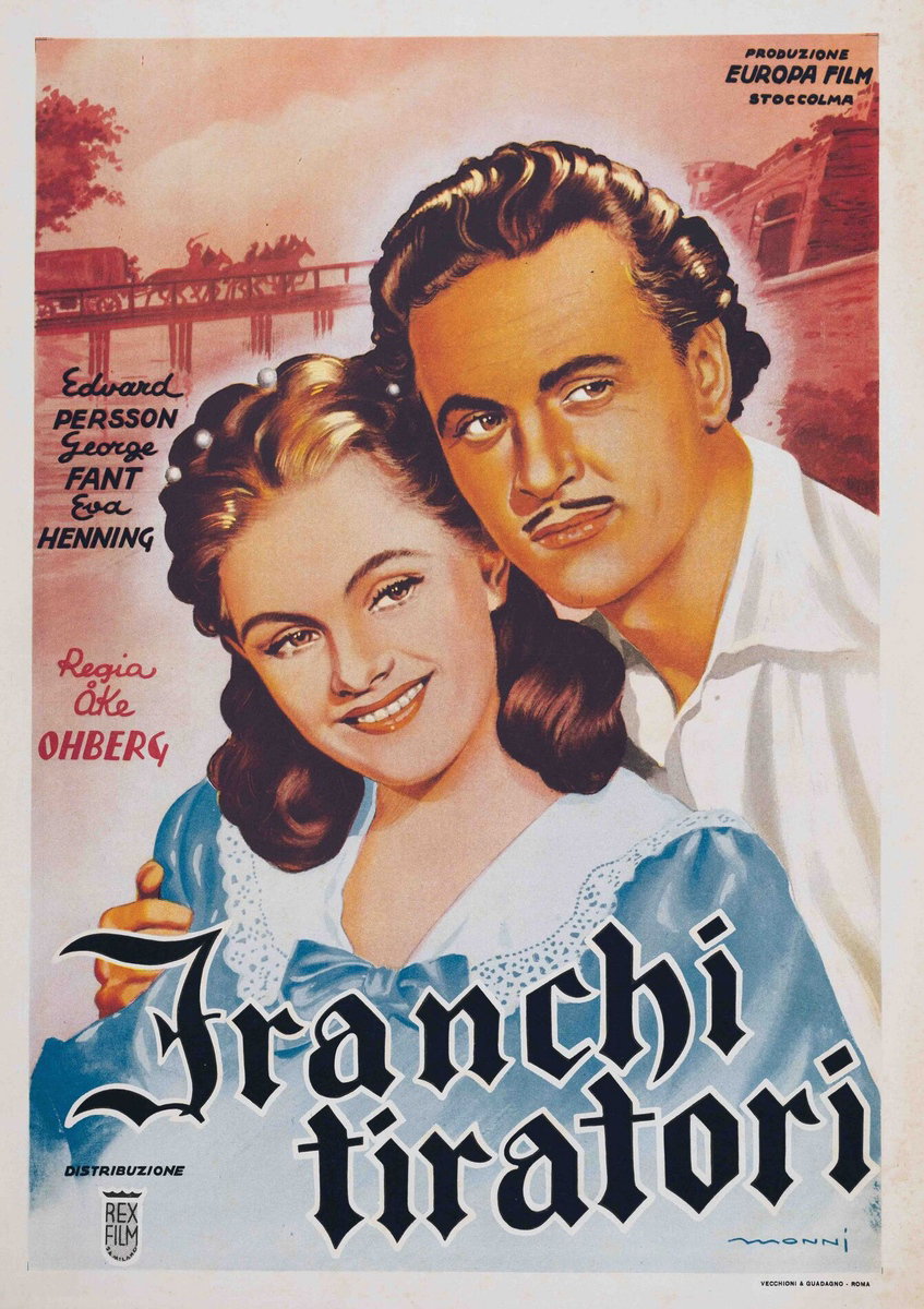 Fotobusta 2 per il film I franchi tiratori (Sfida alla morte) (1941)