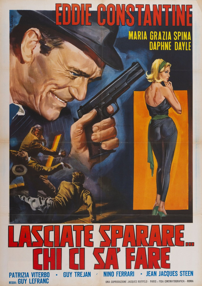 Manifesto 2 per il film Lasciate sparare chi ci sa fare (1964), dipinto da Rodolfo Gasparri