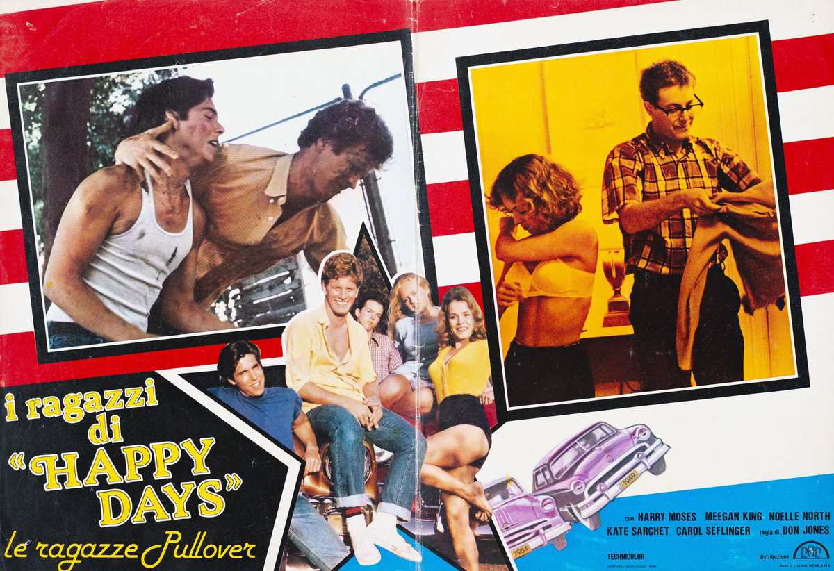 Fotobusta 2 per il film I ragazzi di 'Happy Days' e le ragazze pullover (1978)