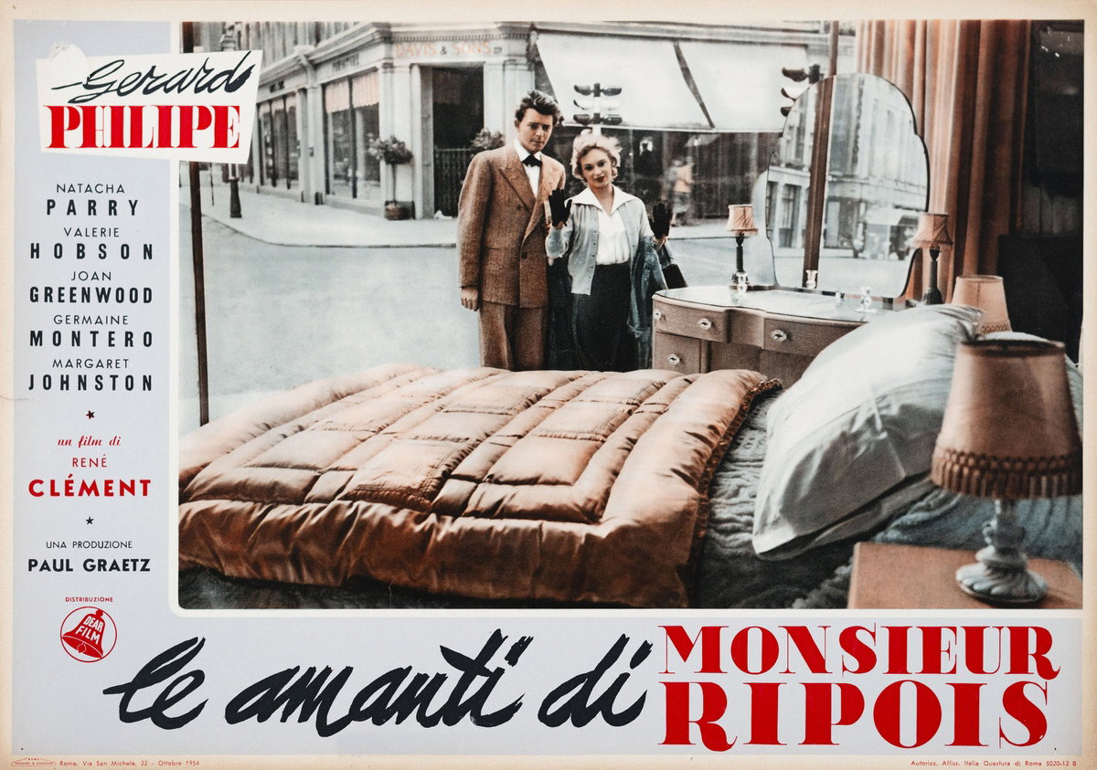 Fotobusta 3 per il film Le amanti di Monsieur Ripois (1954)