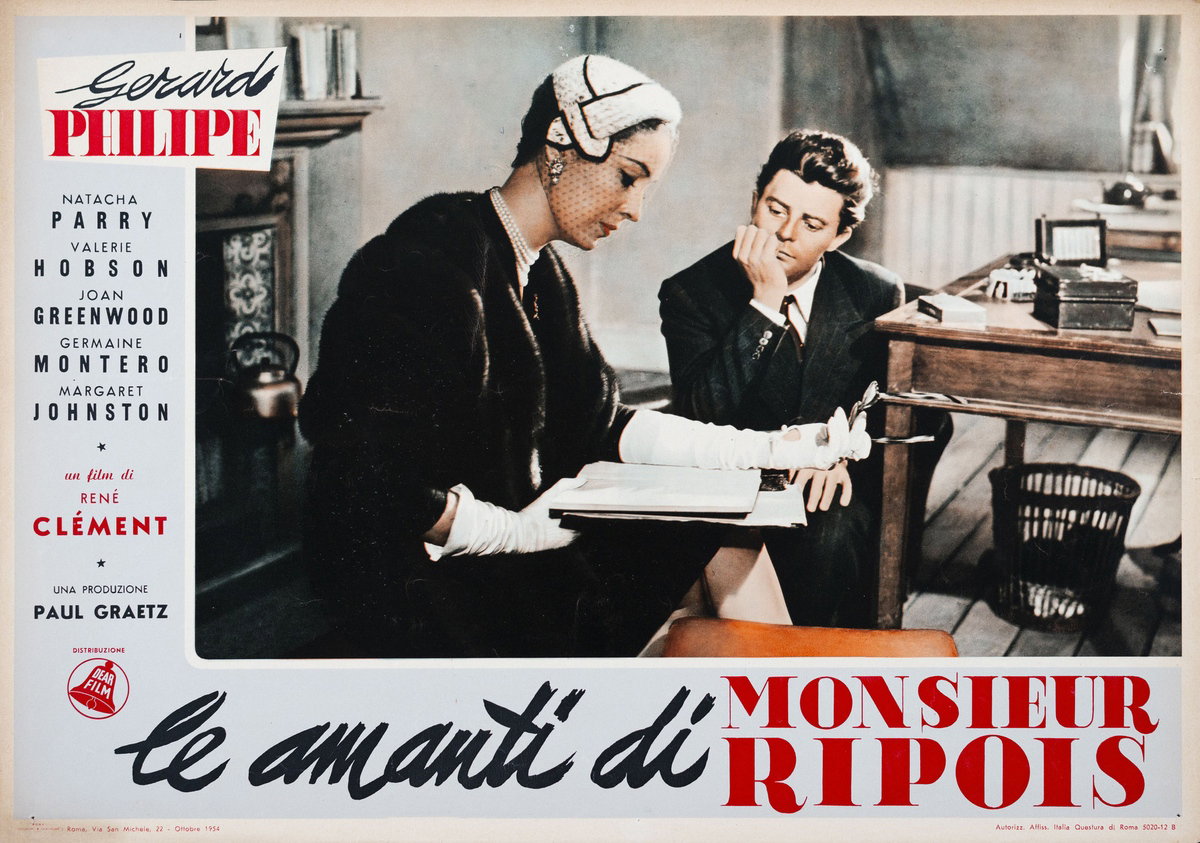 Fotobusta 4 per il film Le amanti di Monsieur Ripois (1954)