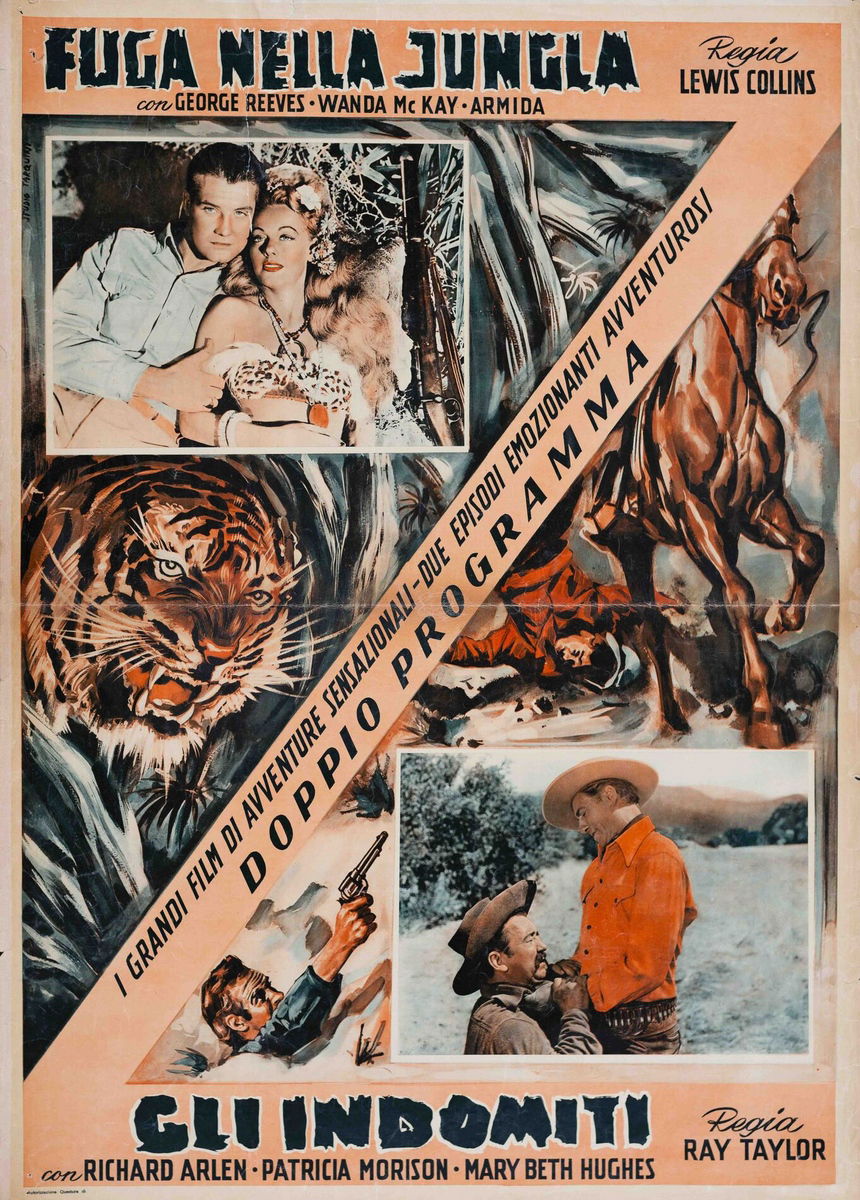 Fuga nella giungla - Fotobusta 1