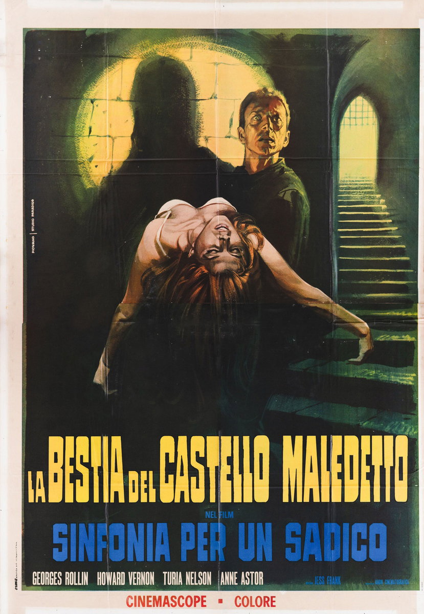 Manifesto 2 per il film Sinfonia per un sadico (1962), dipinto da Mario Piovano