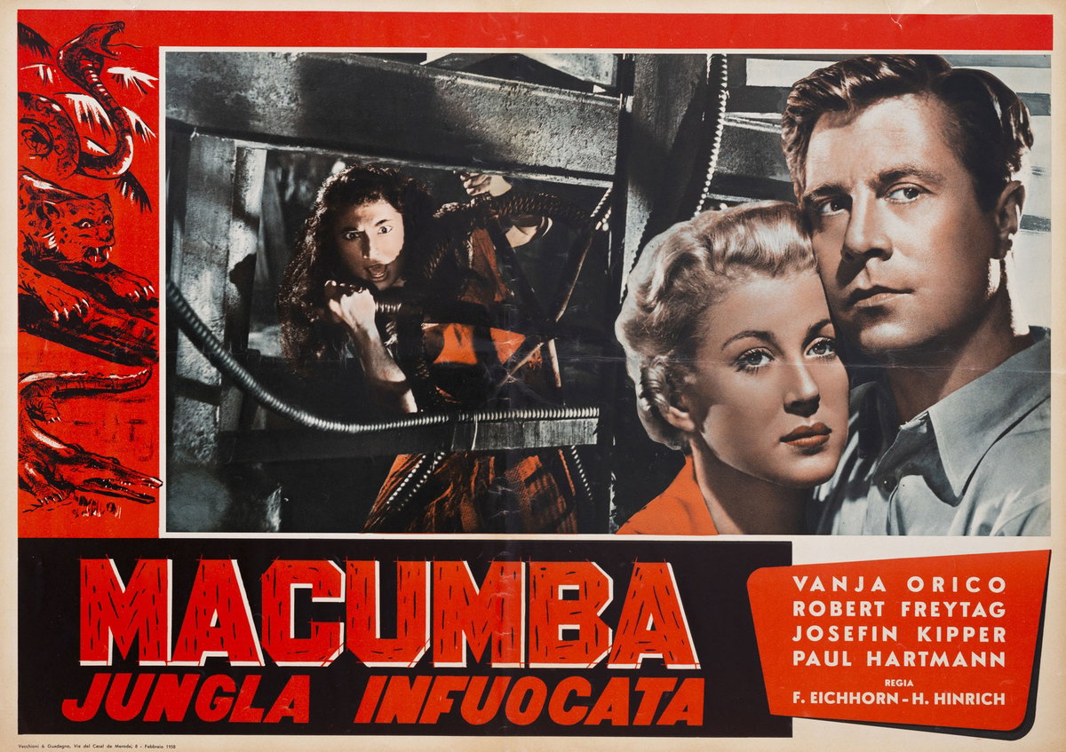 Fotobusta 2 per il film Macumba, jungla infuocata (1954)