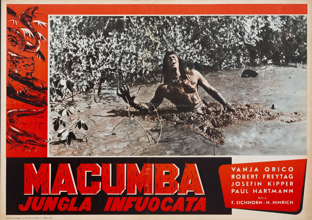 Fotobusta 5 per il film Macumba, jungla infuocata (1954)