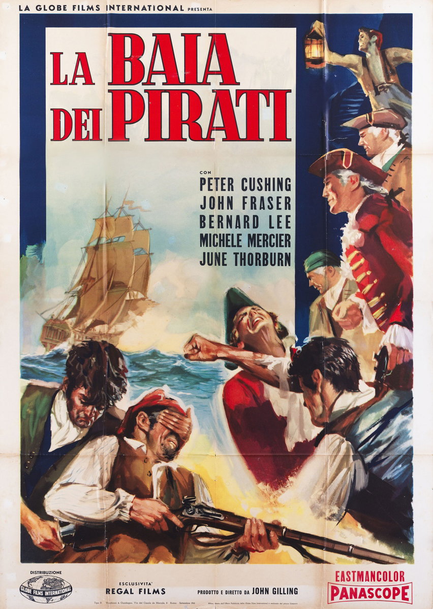 Manifesto 2 per il film La Baia Dei Pirati (1961)